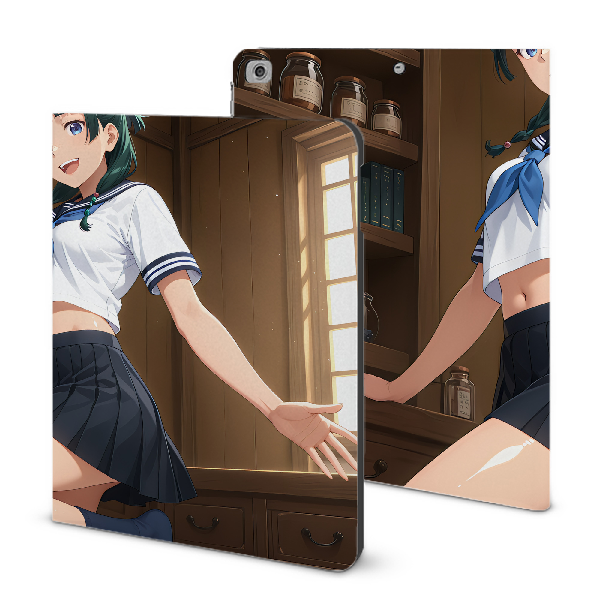 （画像用） 薬屋のひとりごと The Apothecary Diaries IPad ケース ブック型 PUレザー TPU 耐衝撃 軽量 薄型 ペン収納なし 全面保護 IPad 各モデル対応